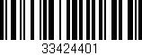 Código de barras (EAN, GTIN, SKU, ISBN): '33424401'