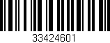 Código de barras (EAN, GTIN, SKU, ISBN): '33424601'