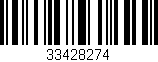 Código de barras (EAN, GTIN, SKU, ISBN): '33428274'