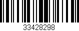 Código de barras (EAN, GTIN, SKU, ISBN): '33428298'