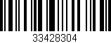 Código de barras (EAN, GTIN, SKU, ISBN): '33428304'