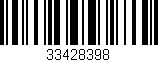 Código de barras (EAN, GTIN, SKU, ISBN): '33428398'