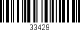 Código de barras (EAN, GTIN, SKU, ISBN): '33429'