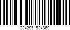 Código de barras (EAN, GTIN, SKU, ISBN): '3342951534669'