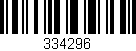 Código de barras (EAN, GTIN, SKU, ISBN): '334296'