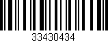 Código de barras (EAN, GTIN, SKU, ISBN): '33430434'