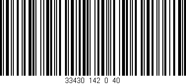 Código de barras (EAN, GTIN, SKU, ISBN): '33430_142_0_40'