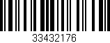Código de barras (EAN, GTIN, SKU, ISBN): '33432176'