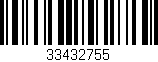 Código de barras (EAN, GTIN, SKU, ISBN): '33432755'