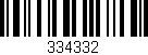 Código de barras (EAN, GTIN, SKU, ISBN): '334332'
