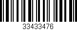 Código de barras (EAN, GTIN, SKU, ISBN): '33433476'