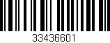 Código de barras (EAN, GTIN, SKU, ISBN): '33436601'