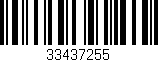 Código de barras (EAN, GTIN, SKU, ISBN): '33437255'