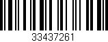 Código de barras (EAN, GTIN, SKU, ISBN): '33437261'