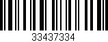 Código de barras (EAN, GTIN, SKU, ISBN): '33437334'