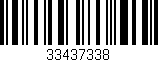 Código de barras (EAN, GTIN, SKU, ISBN): '33437338'