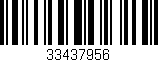 Código de barras (EAN, GTIN, SKU, ISBN): '33437956'