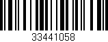 Código de barras (EAN, GTIN, SKU, ISBN): '33441058'