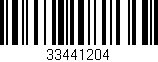 Código de barras (EAN, GTIN, SKU, ISBN): '33441204'