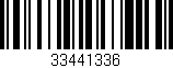 Código de barras (EAN, GTIN, SKU, ISBN): '33441336'