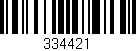 Código de barras (EAN, GTIN, SKU, ISBN): '334421'