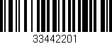 Código de barras (EAN, GTIN, SKU, ISBN): '33442201'