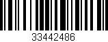 Código de barras (EAN, GTIN, SKU, ISBN): '33442486'