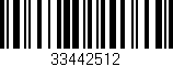 Código de barras (EAN, GTIN, SKU, ISBN): '33442512'