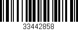 Código de barras (EAN, GTIN, SKU, ISBN): '33442858'