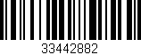 Código de barras (EAN, GTIN, SKU, ISBN): '33442882'