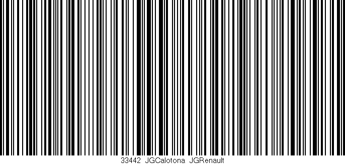 Código de barras (EAN, GTIN, SKU, ISBN): '33442_JGCalotona_JGRenault'