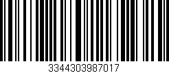 Código de barras (EAN, GTIN, SKU, ISBN): '3344303987017'