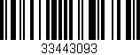 Código de barras (EAN, GTIN, SKU, ISBN): '33443093'