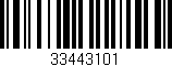 Código de barras (EAN, GTIN, SKU, ISBN): '33443101'