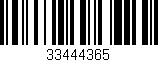 Código de barras (EAN, GTIN, SKU, ISBN): '33444365'