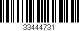 Código de barras (EAN, GTIN, SKU, ISBN): '33444731'