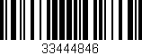 Código de barras (EAN, GTIN, SKU, ISBN): '33444846'