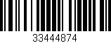 Código de barras (EAN, GTIN, SKU, ISBN): '33444874'