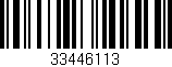 Código de barras (EAN, GTIN, SKU, ISBN): '33446113'