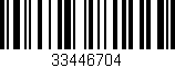 Código de barras (EAN, GTIN, SKU, ISBN): '33446704'