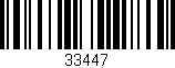 Código de barras (EAN, GTIN, SKU, ISBN): '33447'