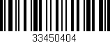 Código de barras (EAN, GTIN, SKU, ISBN): '33450404'