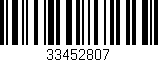 Código de barras (EAN, GTIN, SKU, ISBN): '33452807'