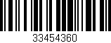 Código de barras (EAN, GTIN, SKU, ISBN): '33454360'