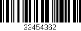 Código de barras (EAN, GTIN, SKU, ISBN): '33454362'
