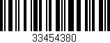 Código de barras (EAN, GTIN, SKU, ISBN): '33454380'