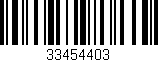 Código de barras (EAN, GTIN, SKU, ISBN): '33454403'