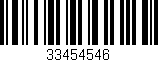 Código de barras (EAN, GTIN, SKU, ISBN): '33454546'