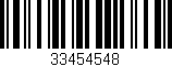 Código de barras (EAN, GTIN, SKU, ISBN): '33454548'
