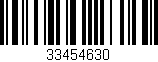 Código de barras (EAN, GTIN, SKU, ISBN): '33454630'